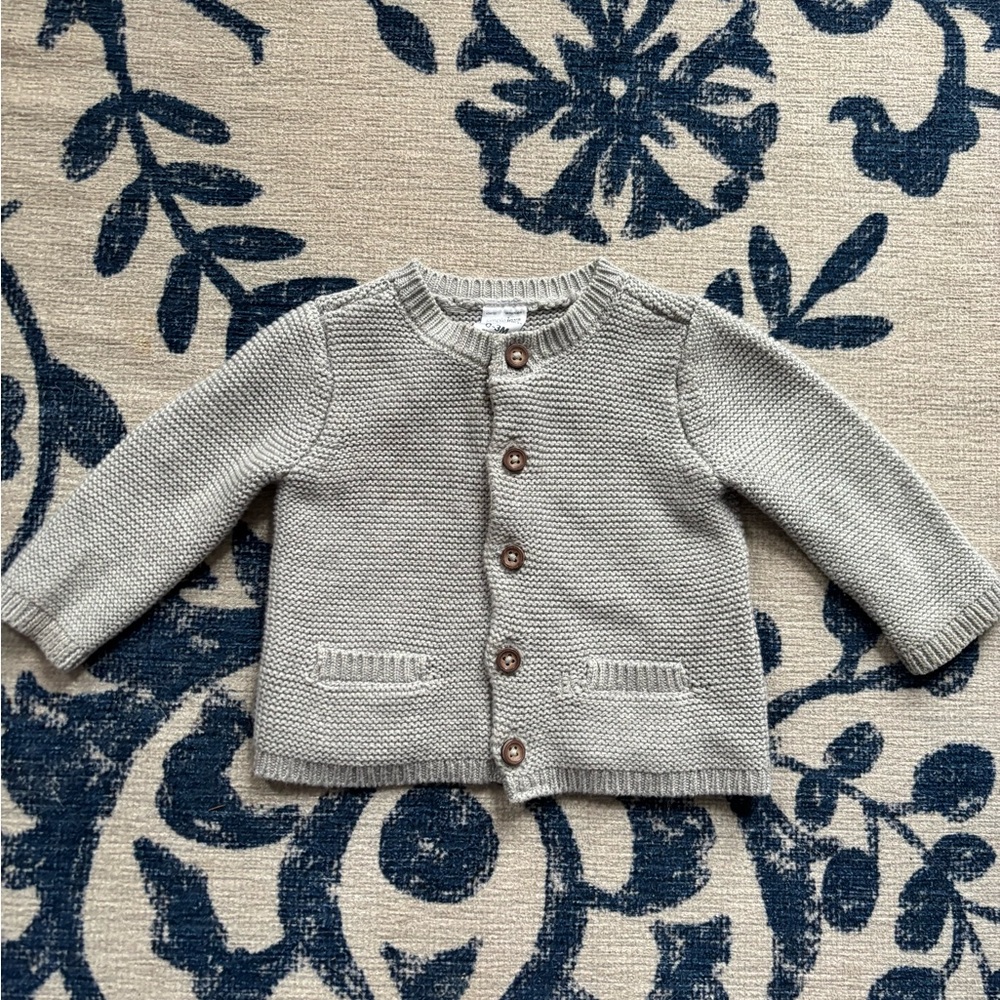 Classic Gray Kids Cardigan